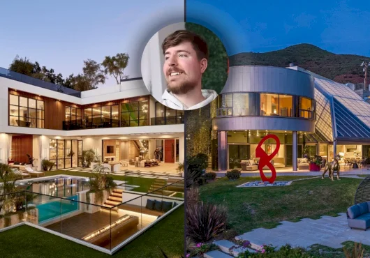 All the luxe houses MrBeast toured in his “$1 vs $100,000,000 House!” viral video