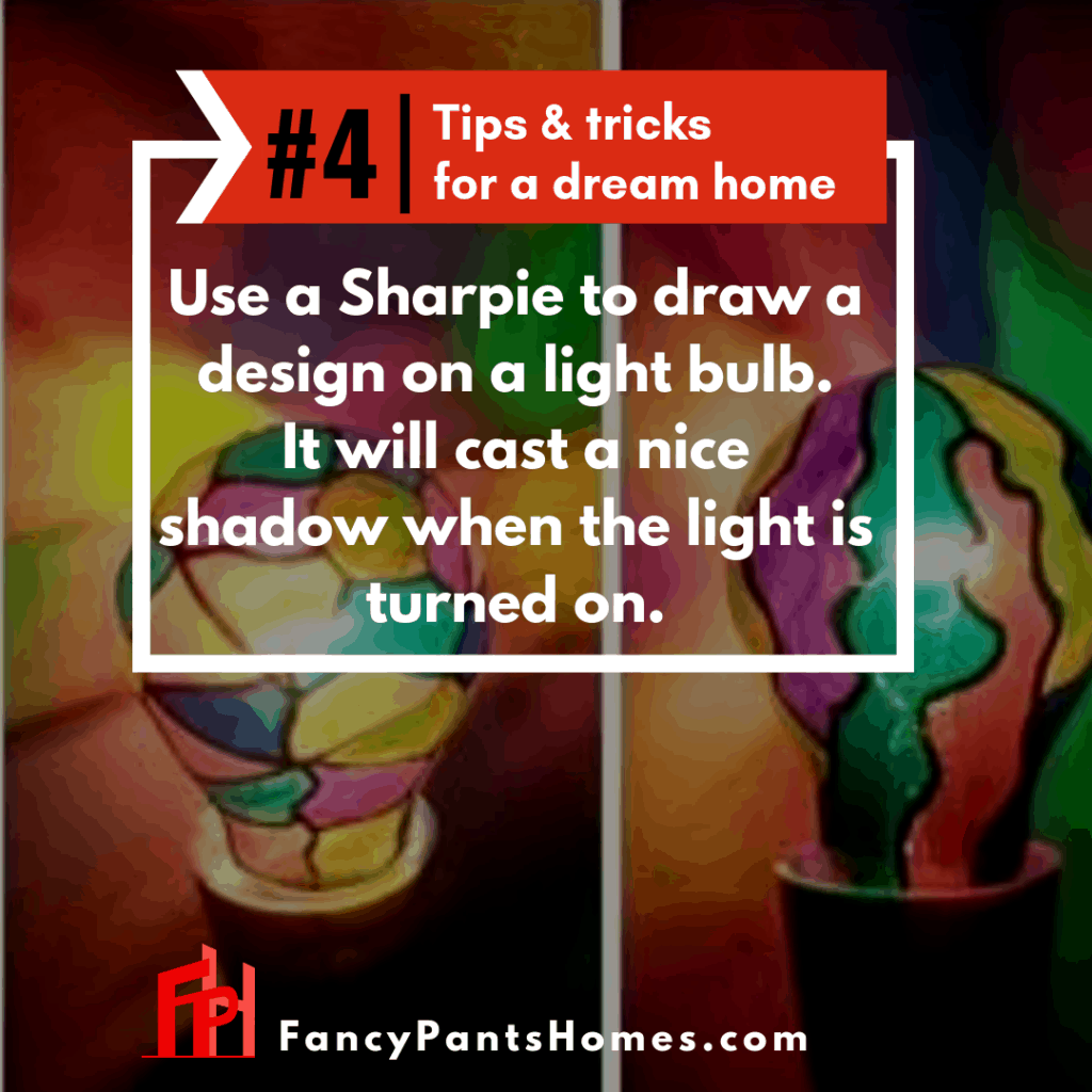 home decor tip painting a lightbulb