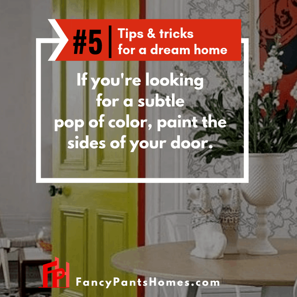 home decor tip painting the side of the door