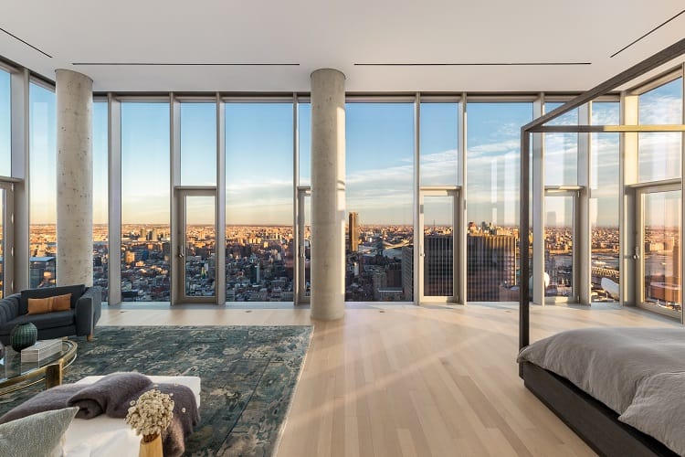 56 leonard penthouse bedroom views