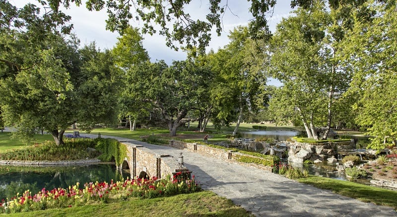 Bridge on the grounds of Sycamore Valley Ranch, formerly Neverland Ranch