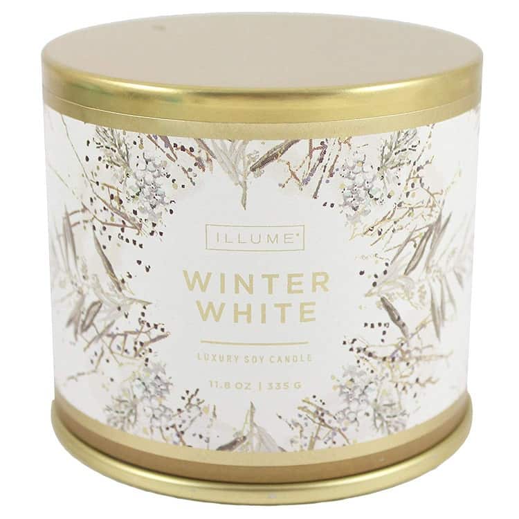 white luxury soy candle
