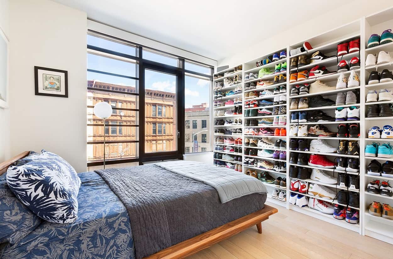 clinton hill condo for sale with sneakers collection
