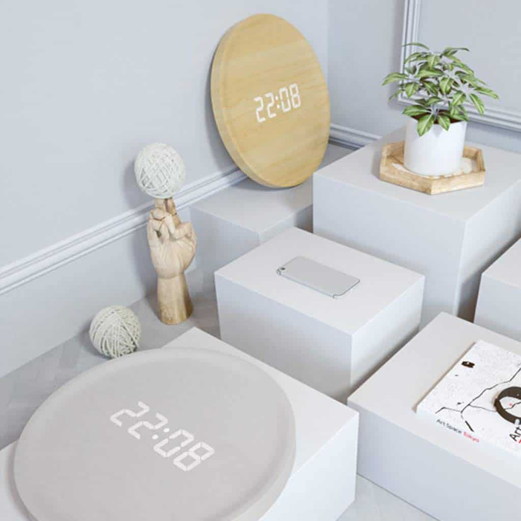 nordic minimalist intelligent wall clock