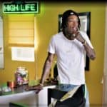 wiz khalifa at home in his dab bar