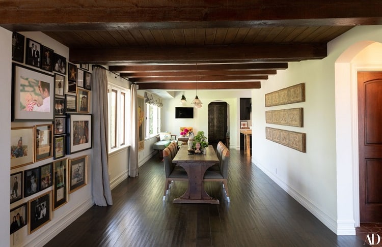 john stamos house dining room