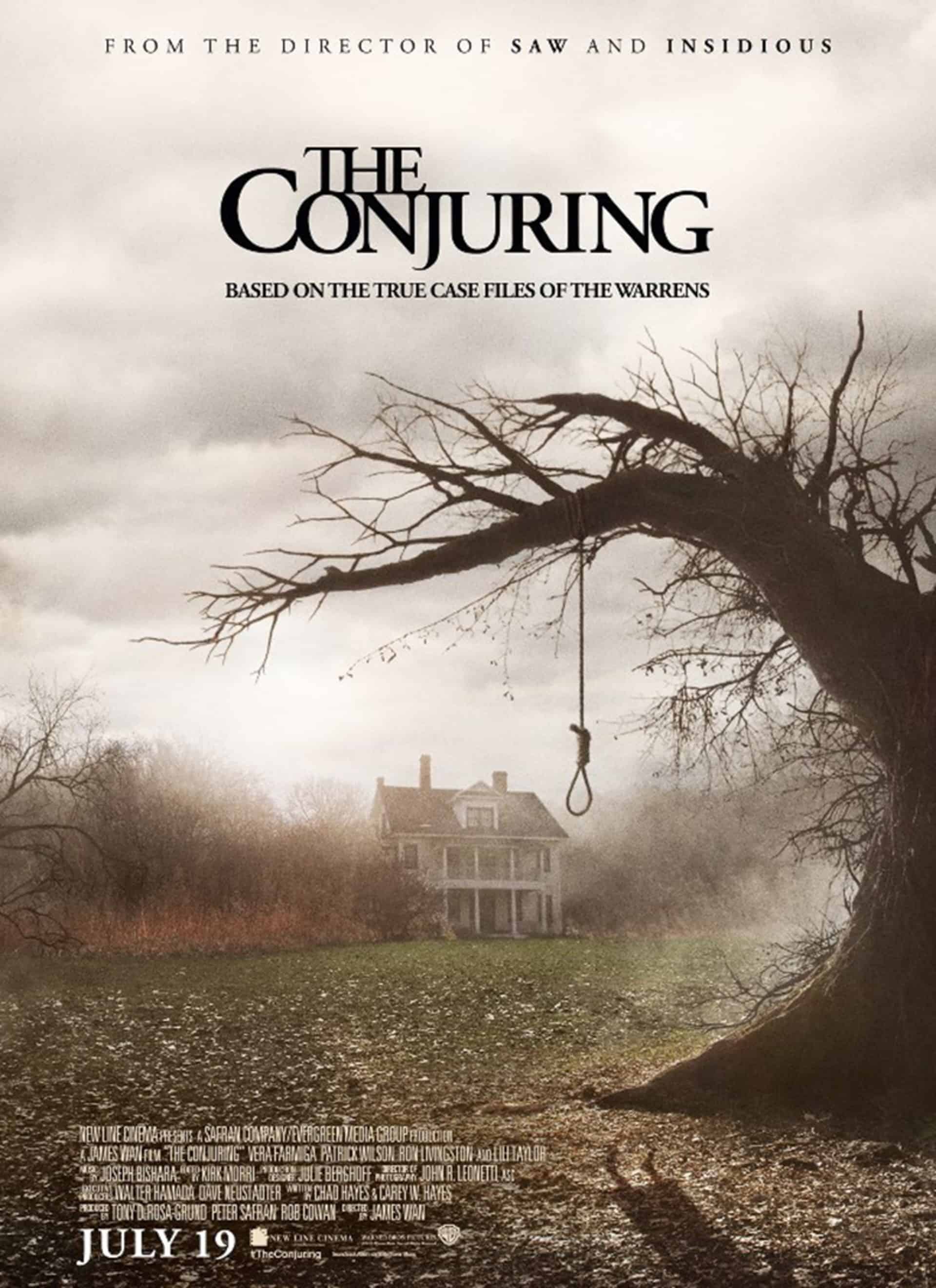 movie poster for the original The Conjuring, in 2013