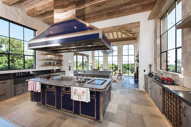 kitchen inside Ellen DeGeneres' new house in Montecito, Calif.