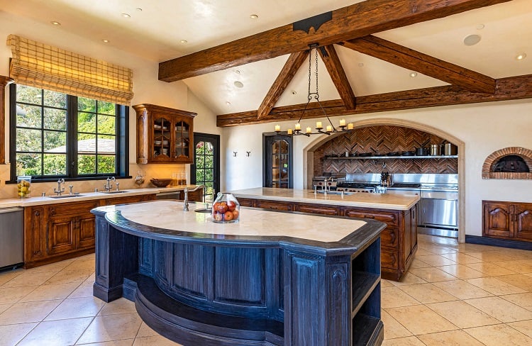 kelsey grammer kitchen designed by wolfgang puck