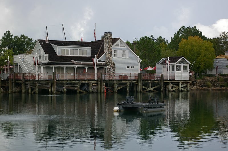 exterior of the Amityville house and its waterfront