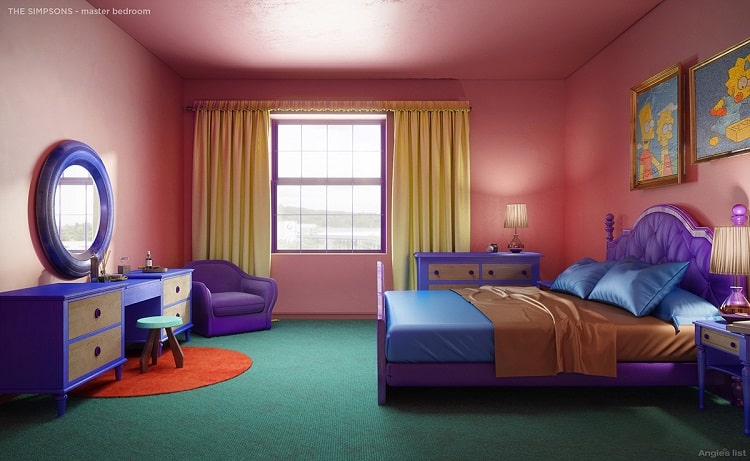 the simpsons house bedroom