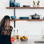 arranging shelf kitchen