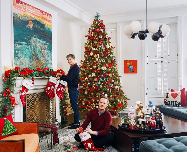 neil patrick harris house on christmas