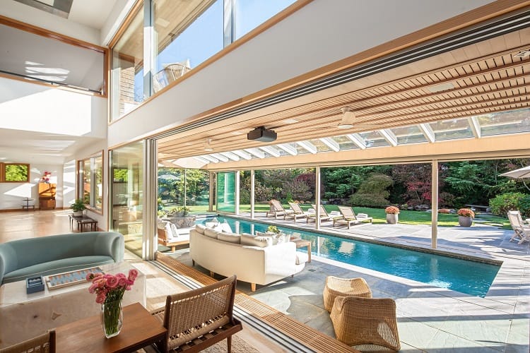 luxury home with indoor pool in the hamptons