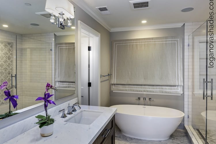 bathroom window treatment