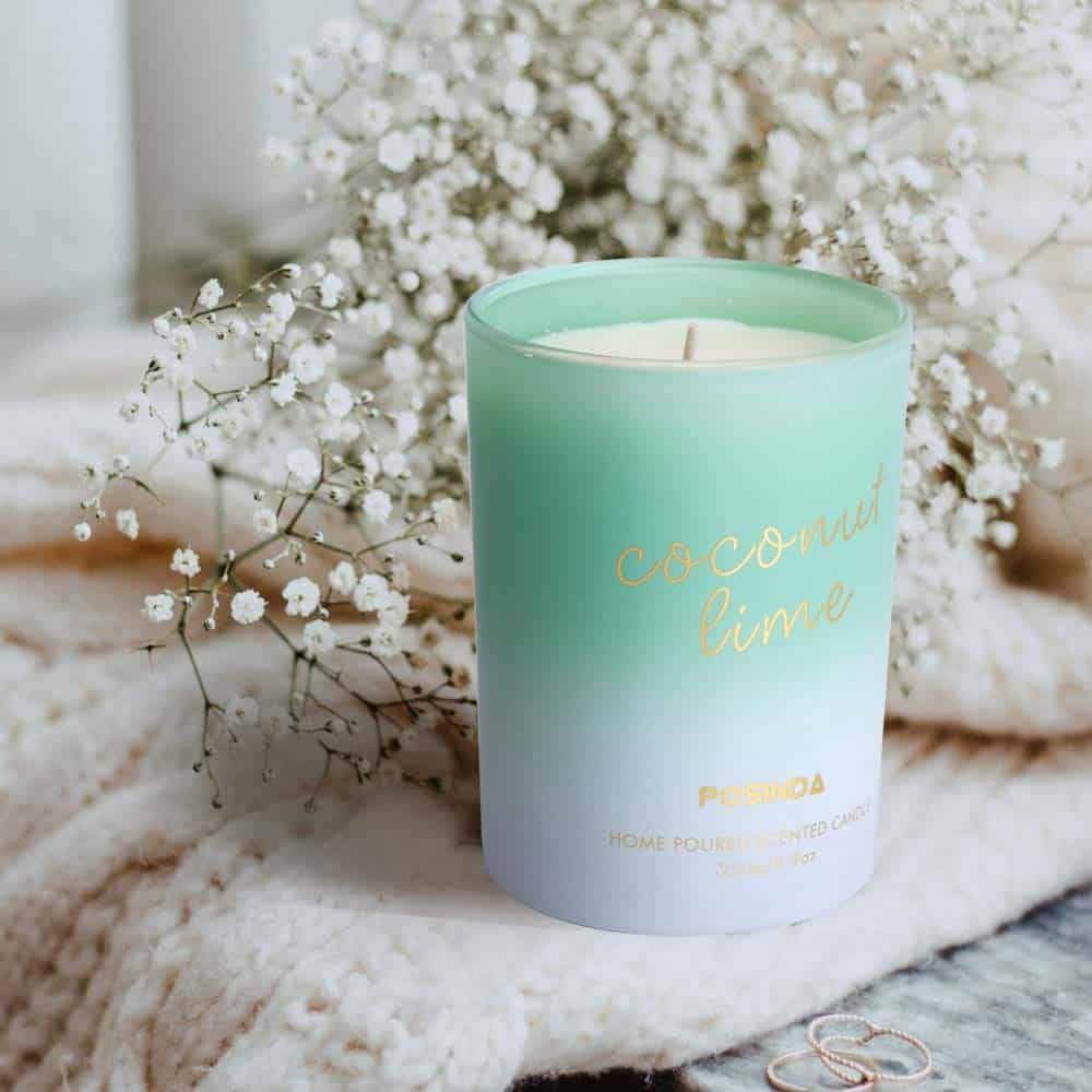 scented candle coconut lime