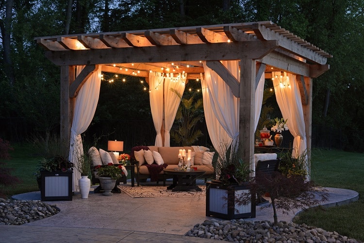 pergola outdoor living space design