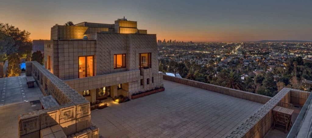Frank Lloyd Wright's Ennis House in LA