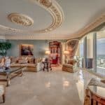 An opulent penthouse on the 23rd floor of Belize at Cape Marco. Photo credit: Elite Auctions