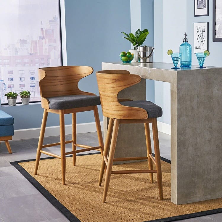 mid-century modern bar stool