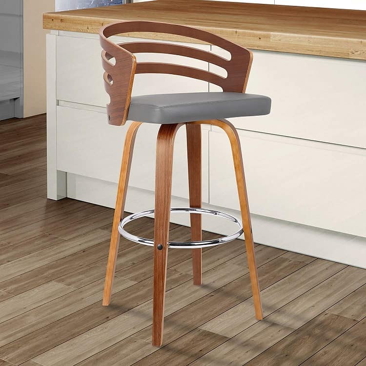 mid-century swivel bar stool