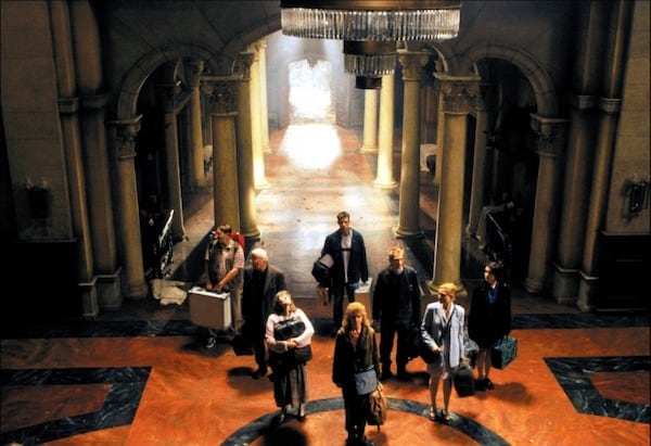 Scene from the Rose Red miniseries filmed inside Thornewood Castle.