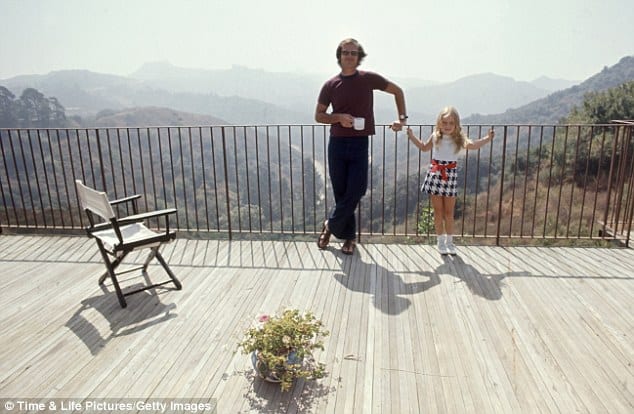 jack nicholson at home on mulholland drive