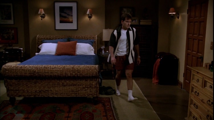 two and a half men charlie's bedroom