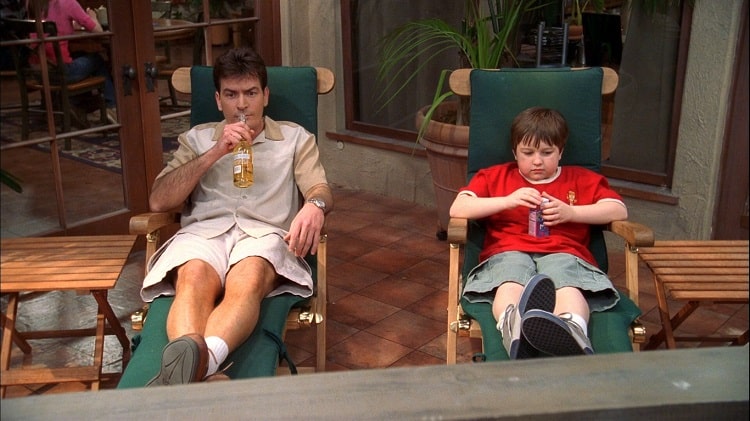 two and a half men charlie's deck