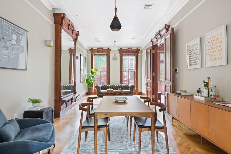 Restored townhouse in Bed-Stuy, Brooklyn NY