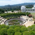 view of Los Angeles from the Getty Center in Brentwood