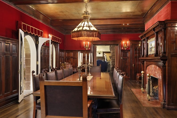 inside the redstone castle in colorado.
