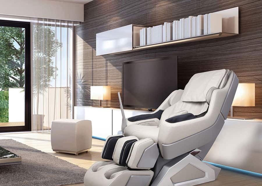 massage chair in a modern living room