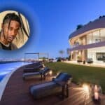 Rapper Travis Scott and his house in Los Angeles