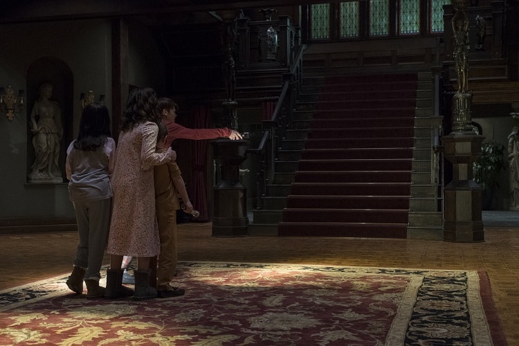 Inside the house in The Haunting of Hill House