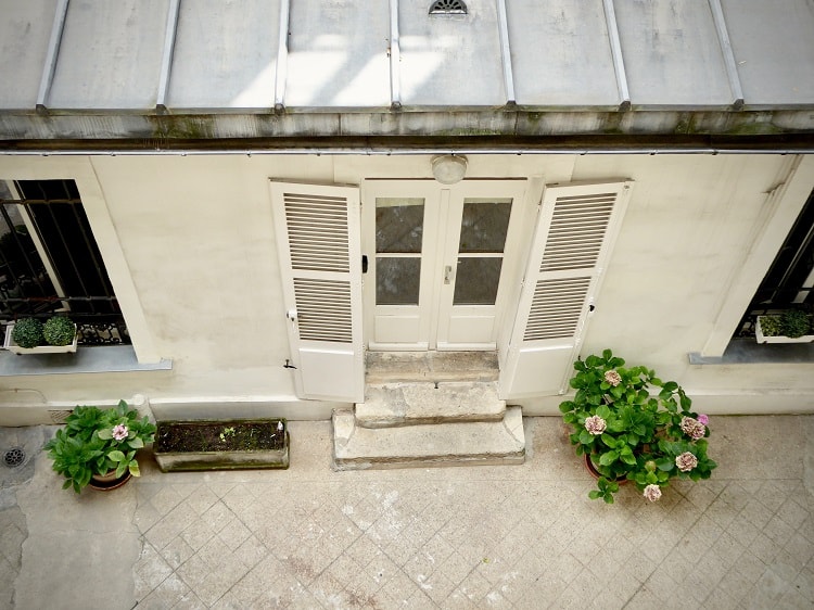 house with a flat roof