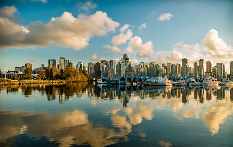 water view of the city of vancouver, bc