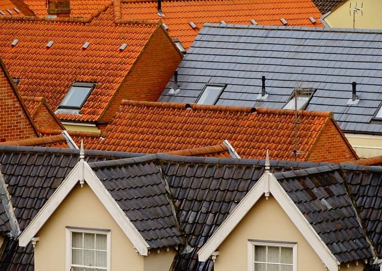 roofs of houses