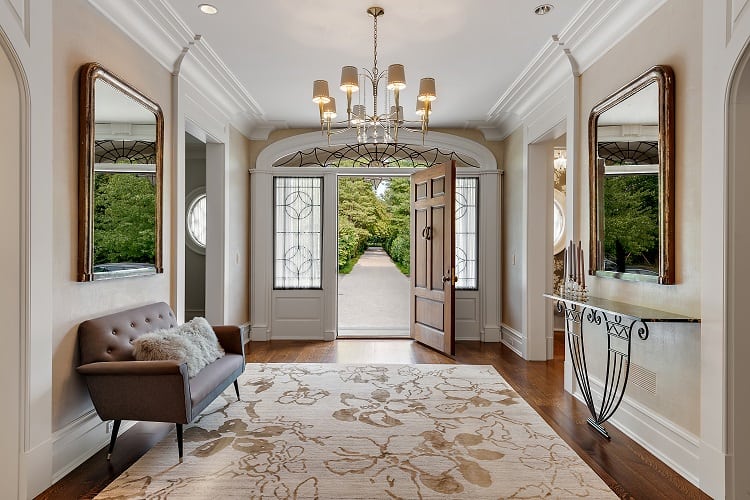 entrance to luxury house