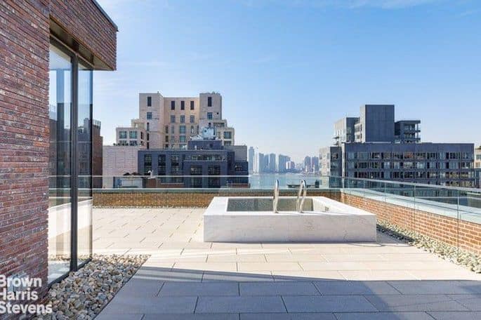 Rooftop terrace at Lewis Hamilton's Tribeca penthouse