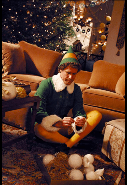 Buddy in Walter's apartment in Elf