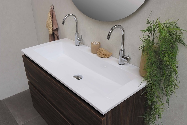 bathroom sink and fixtures 