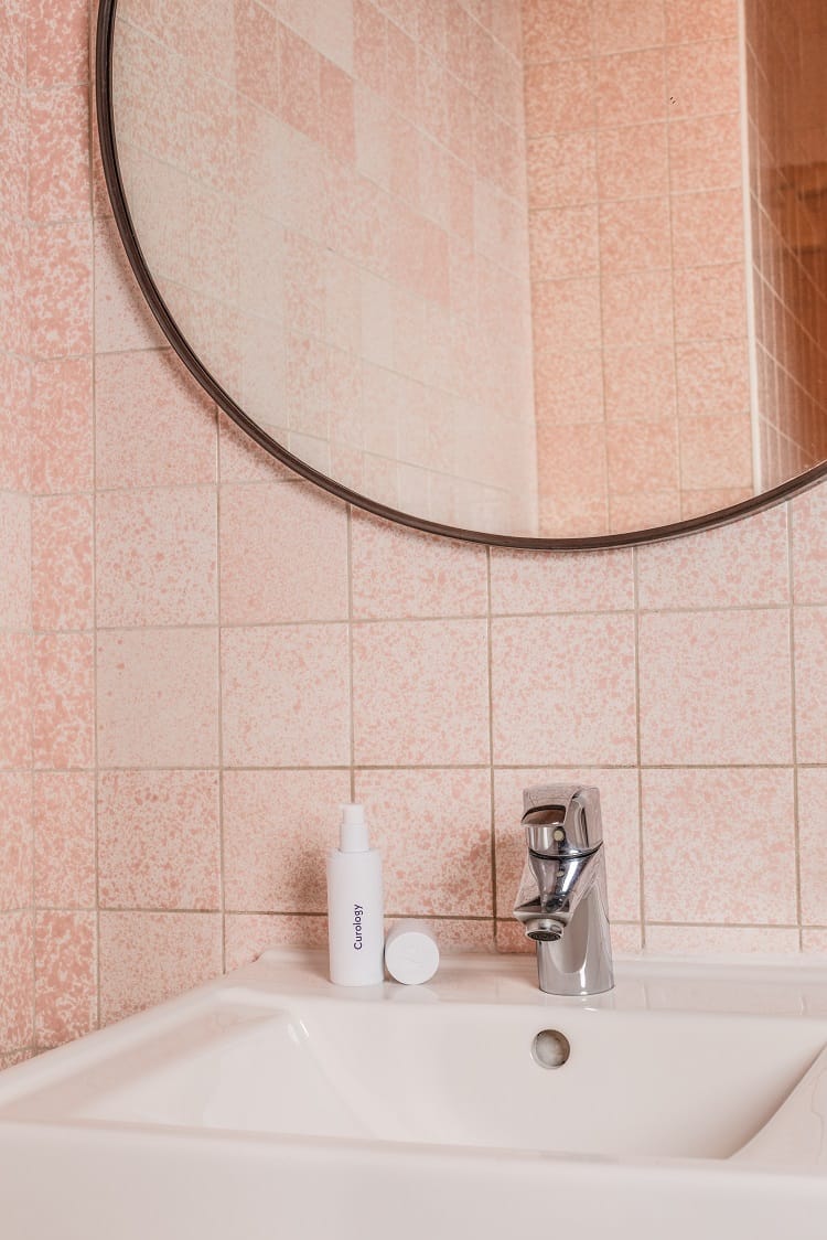 pink bathroom tiles