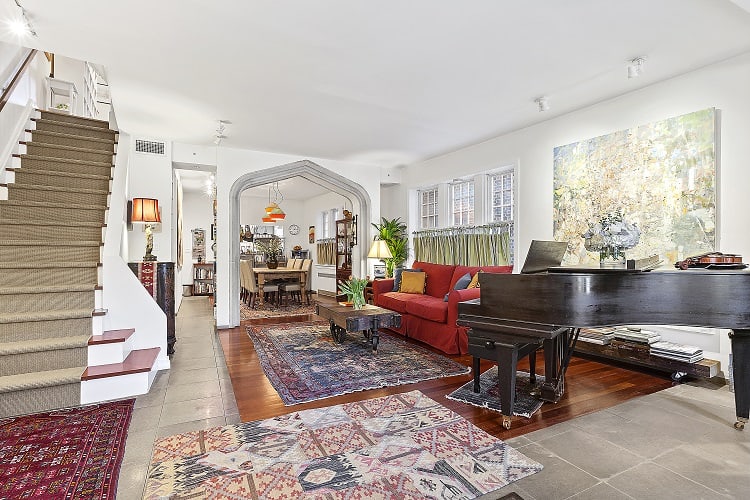 inside a beautiful pre-war townhouse in Park Slope, Brooklyn