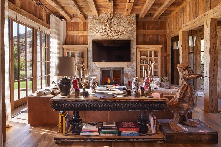 Inside Mount Daly, a luxury ranch home in Aspen, Colorado.