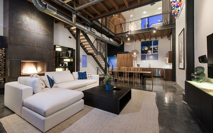 beautiful industrial style modern loft