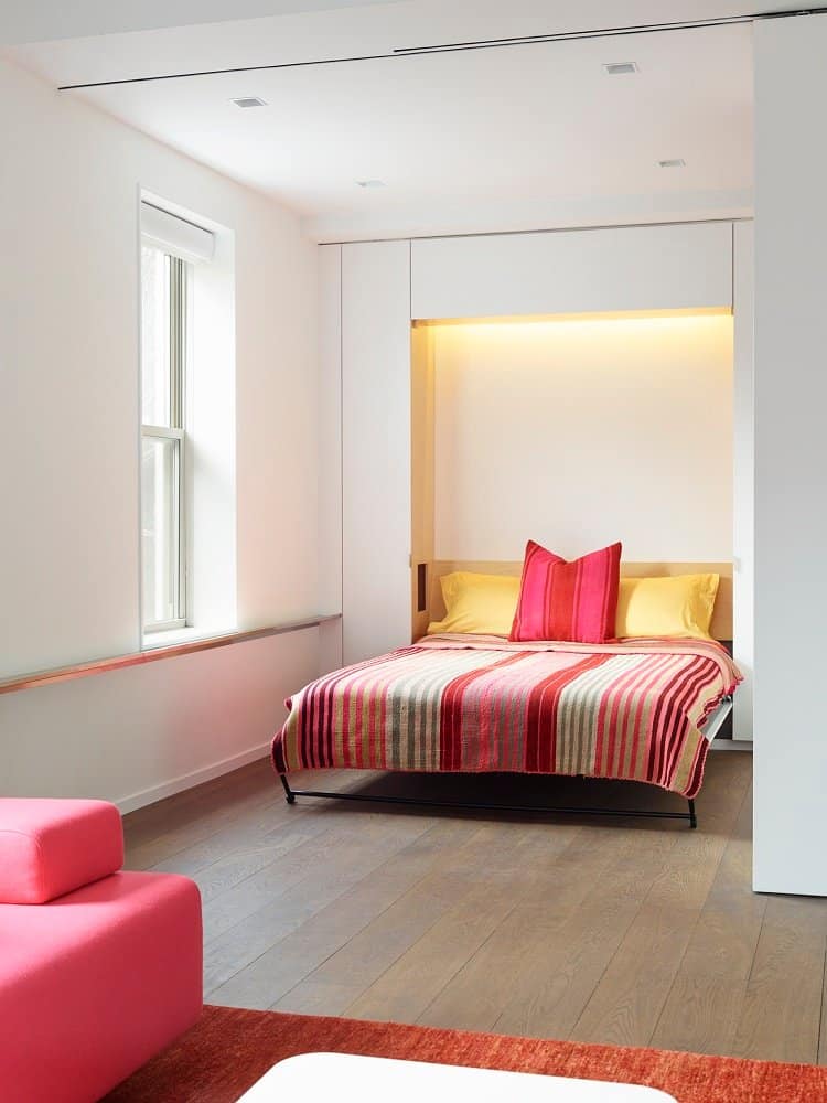 the dining room turns into a 2nd bedroom with a murphy bed