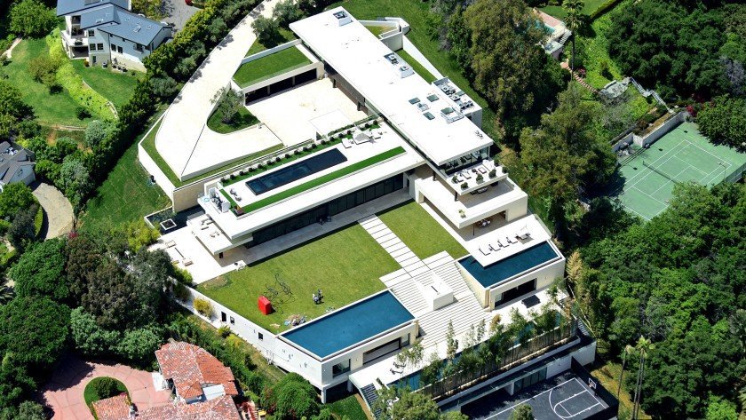 Die Villa von Jay-Z und Beyoncé in Bel-Air, Los Angeles CA