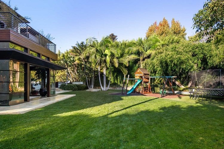 kids playground in matt damon's house