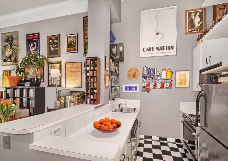 lovely kitchen of a unique new jersey apartment